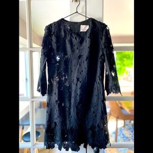 BLACK LACE BOHEMIAN DRESS. mini. size small. so cute. simple. easy to style.